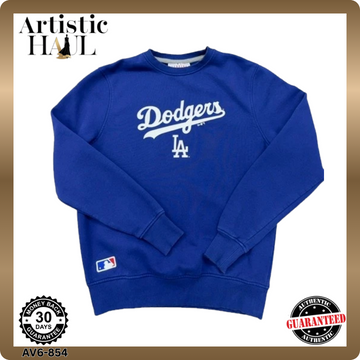 New Era LA Dodgers Sweatshirt Men's S Royal Blue Crew Neck MLB