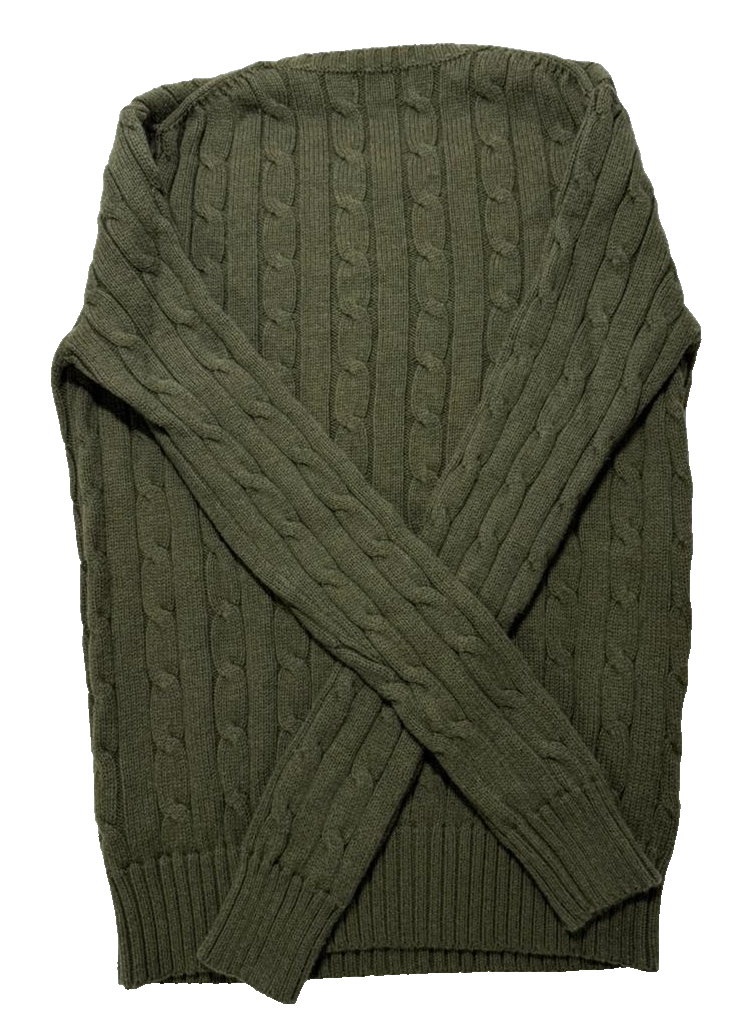 Polo Ralph Lauren Green Streetwear Knit Sweater Unisex Size Xs