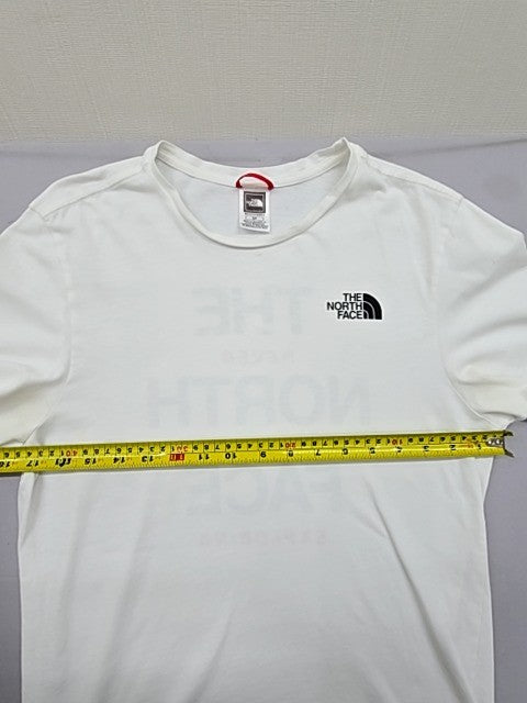 The North Face Men's Short Sleeve T-Shirt Size S White 100% Cotton Logo