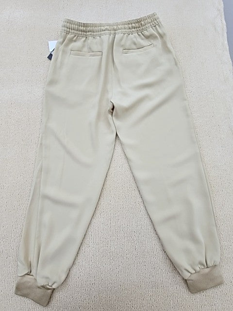 Lauren Ralph Lauren Beige High Rise Tapered Jogger Pants 2P Drawstring