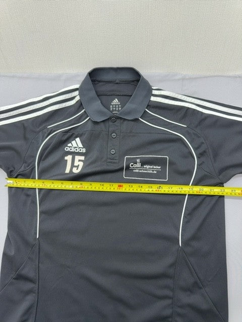 Adidas Men's Black L Polo Shirt Climacool Short Sleeve Regular