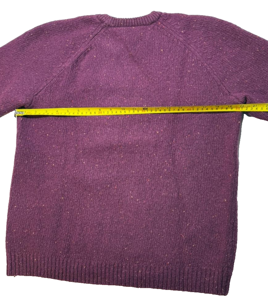 Carhartt Wip Men's Purple Wool Blend Knit Sweater Crewneck Size XL