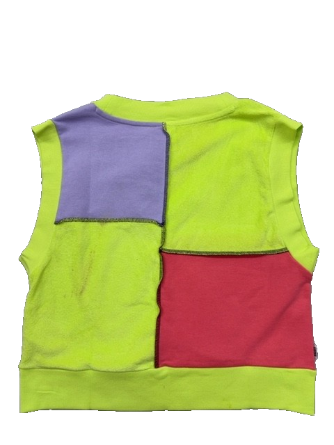 PUMA x Ragged Priest Women's Multicolor Color Block V-Neck Vest S