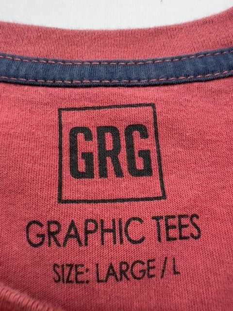 Graphic Tees Boys Maroon Graphic T-Shirt Size L Crew Neck Cotton Jersey