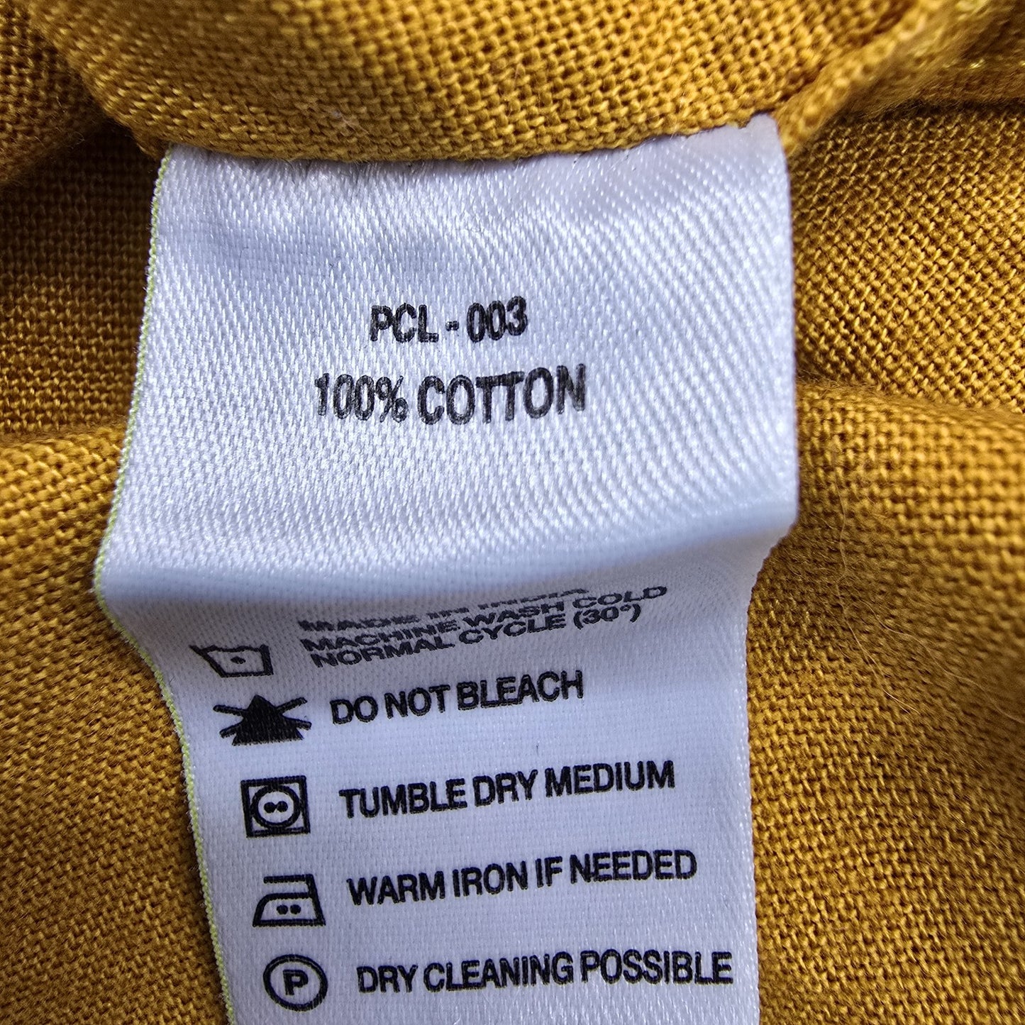 Levi's Men's Golden Yellow Slim Fit Short Sleeve Shirt XXL