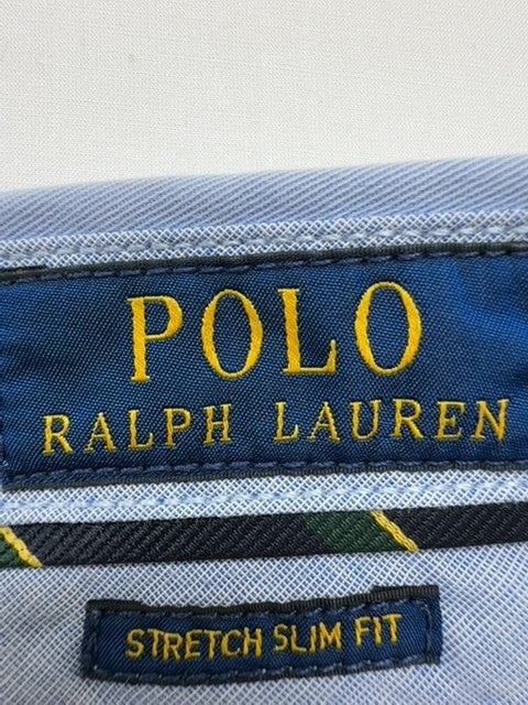 Polo Ralph Lauren Men's Light Blue Stretch Slim Chino Shorts Size 34 VGUC