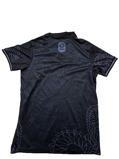 Adidas Men's Black Dragon Polo Jersey S Short Sleeve 100% Poly