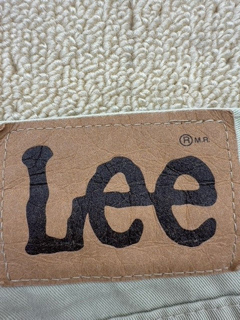 Lee Jeans Khaki Denim Unisex 31-34x34 100% Cotton Button Fly