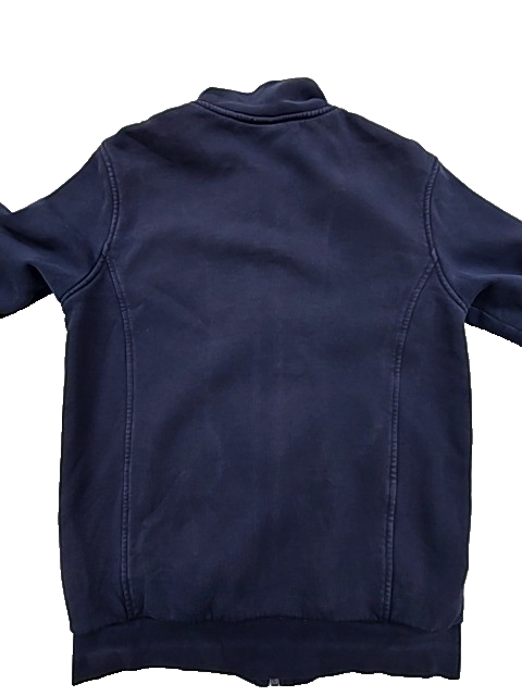 Lacoste Men's Navy Full Zip Hoodie Fleece S Crocodile Logo