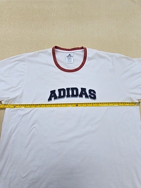 Adidas Men's XL White Short Sleeve Crewneck T-Shirt Regular Turkey