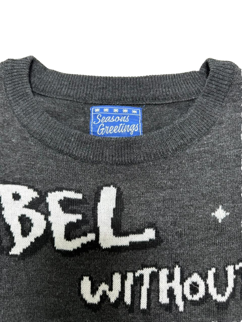 Sweater Seasons Greetings Rebel Without A Claus