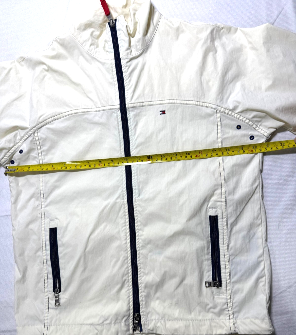 Tommy Hilfiger Men's Lightweight Active Water Resistant Hooded Rain Jacket - S