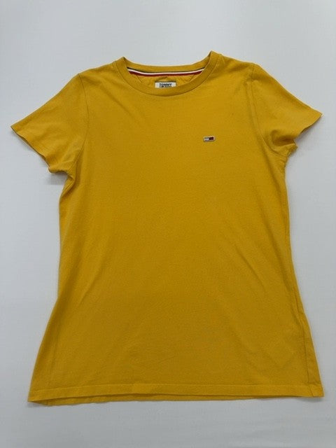 Tommy Jeans Women Gold T-Shirt size S product image 1