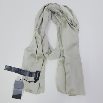 Giorgio Armani Light Grey Scarf with Signature Logo One Size BNWT