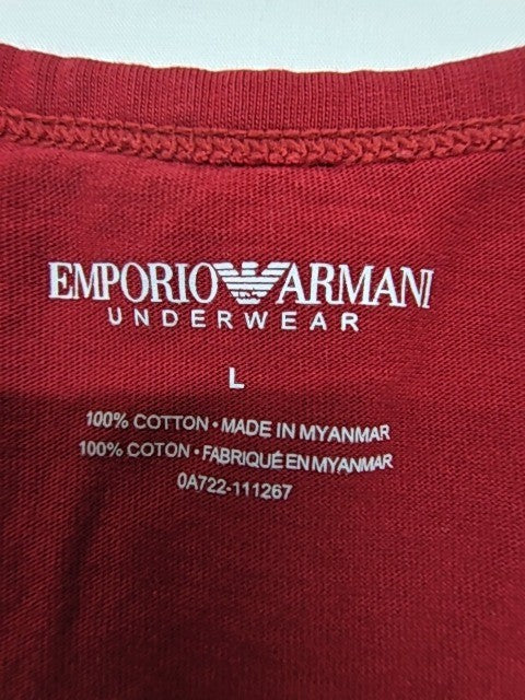 Emporio Armani Men Red T-Shirt size L product image 4