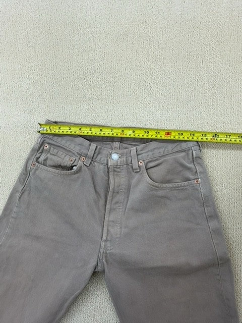Levi's Men's Beige 501 Straight Jeans 31x33 Regular