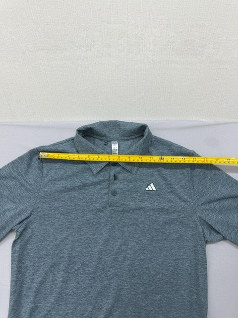 Adidas Men's XL Grey Short Sleeve Polo Button Relax Fit