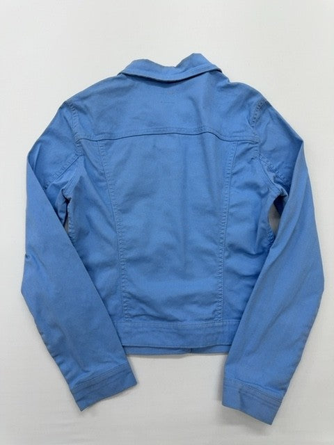 Coats Boys Light Blue Utility Jacket Size Regular Canvas Cropped Button Front