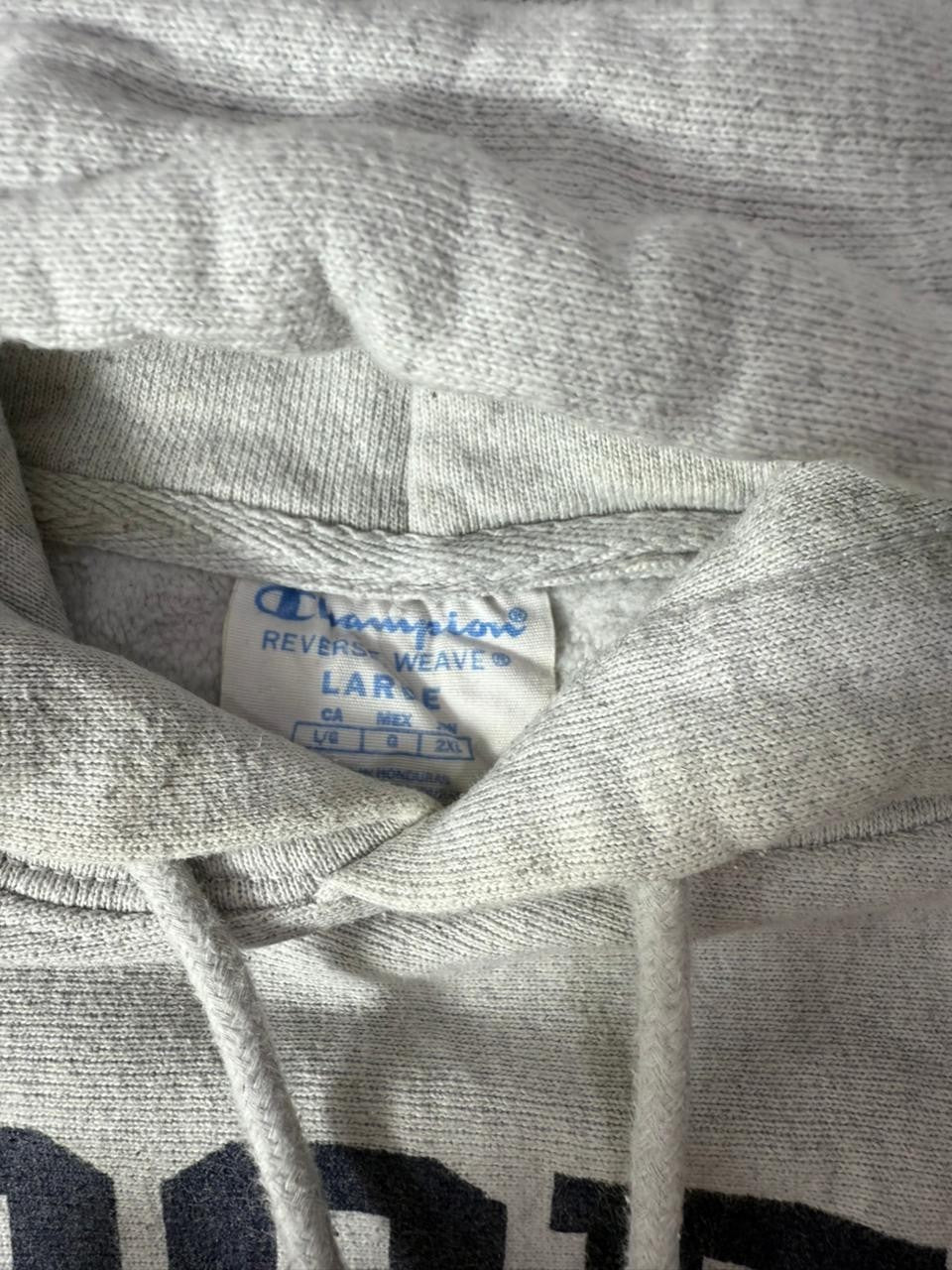 Champion Reverse Weave Roger Williams Hoodie Sweatshirt Grey Men's L