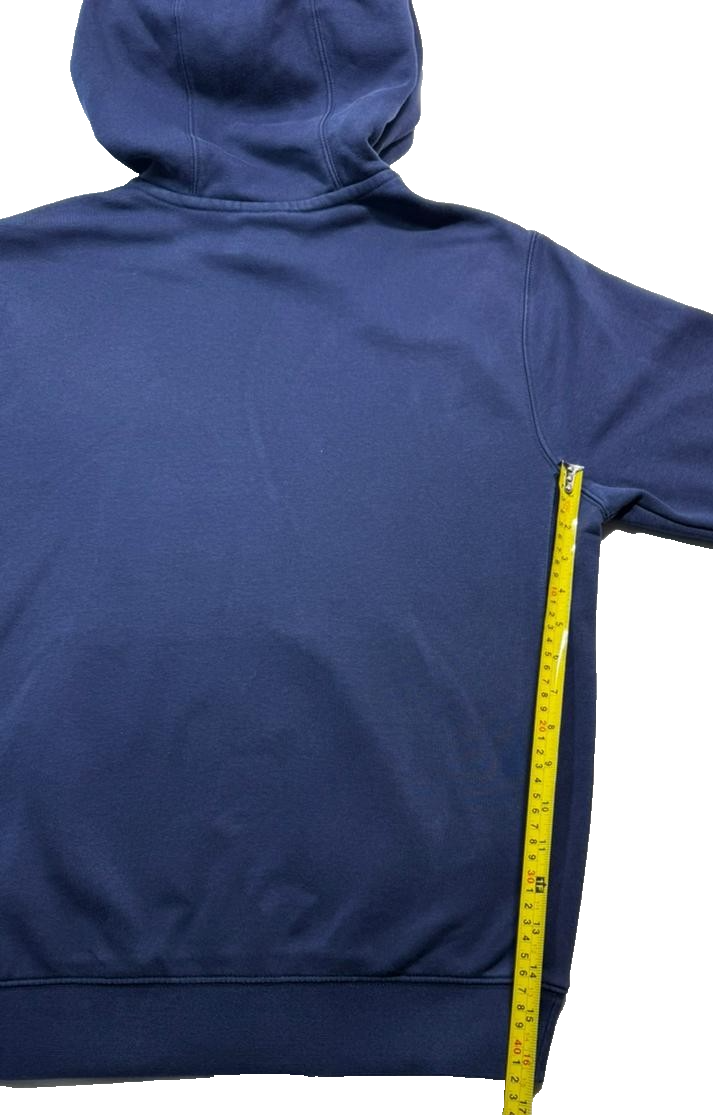 Nike Navy Blue Pullover Hoodie Men's Size Small Fleece Sweatshirt