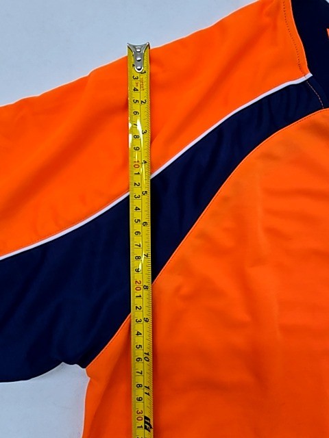 Kappa Orange Large Soccer Jersey Short Sleeve Crew Neck Performance