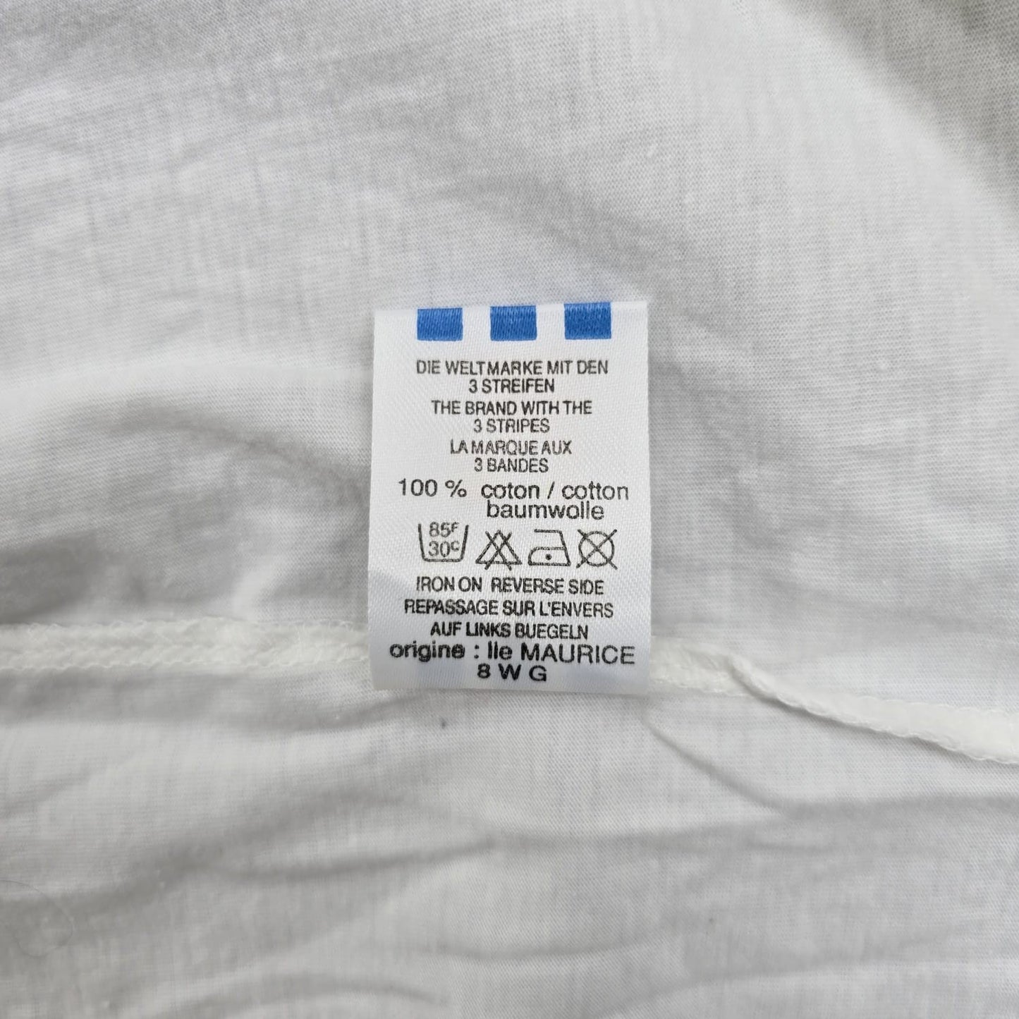 Adidas Men's White Graphic Short Sleeve T-Shirt L Vintage