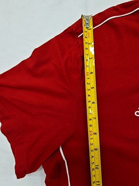 Adidas Men's Red Athletic T-Shirt L Moisture-Wicking Crewneck