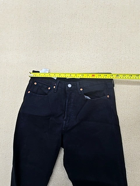 Levi's Premium Unisex Black Jeans Size M 30x28 Button Fly