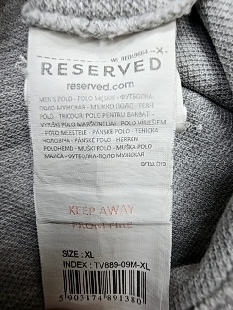 Reserved Men Black Polo Shirt size XL product image 4