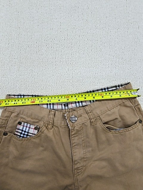Burberry Prorsum Khaki Check Cotton Shorts Men's 32 Nova Check Lining