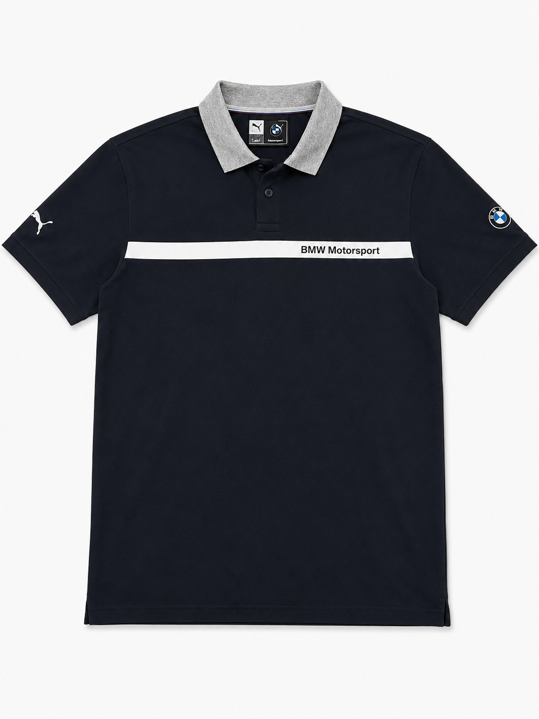 BMW Men Navy Polo Shirt size M product image 2