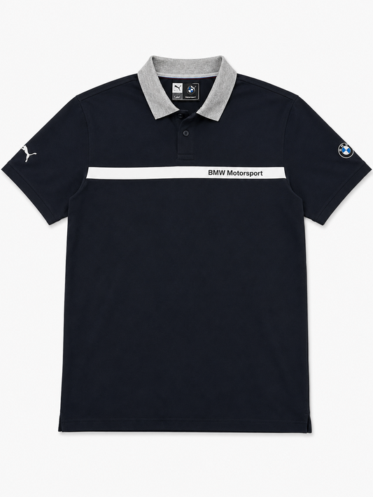 BMW Men Navy Polo Shirt size M product image 2