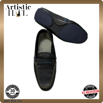 Paul Smith Jeans black leather loafers | MEN | SIZE: 12