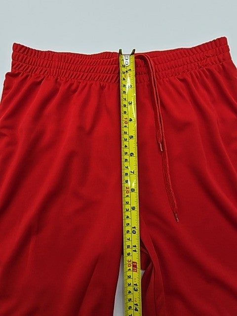 Pantalones Cortos Atléticos UMBRO Niños Rojo Juventud Medio Cordón Logo Cintu...
