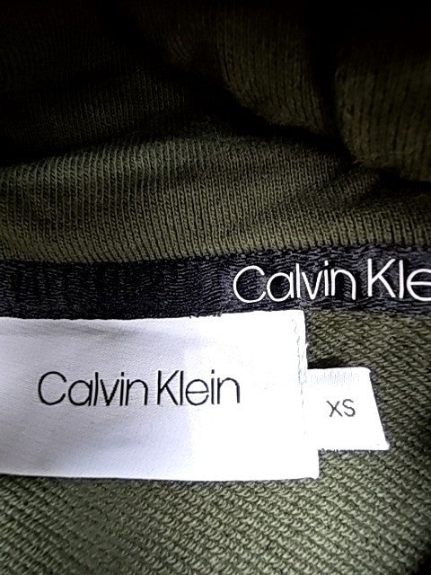 Calvin Klein Unisex Green Pullover Hoodie Size XS