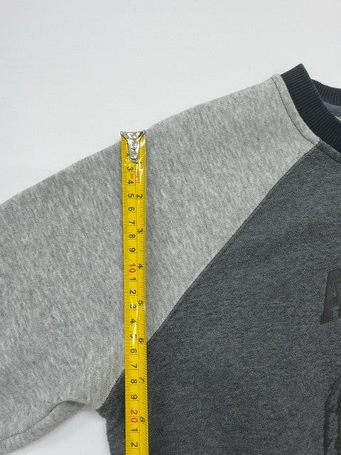 Adidas Boys Gray Raglan Sweatshirt Size 36 Originals Crew Neck Pullover