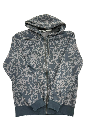 Puma Ess+ Camo Navy Zip Hoodie Men's M Regular Fit Cotton Blend
