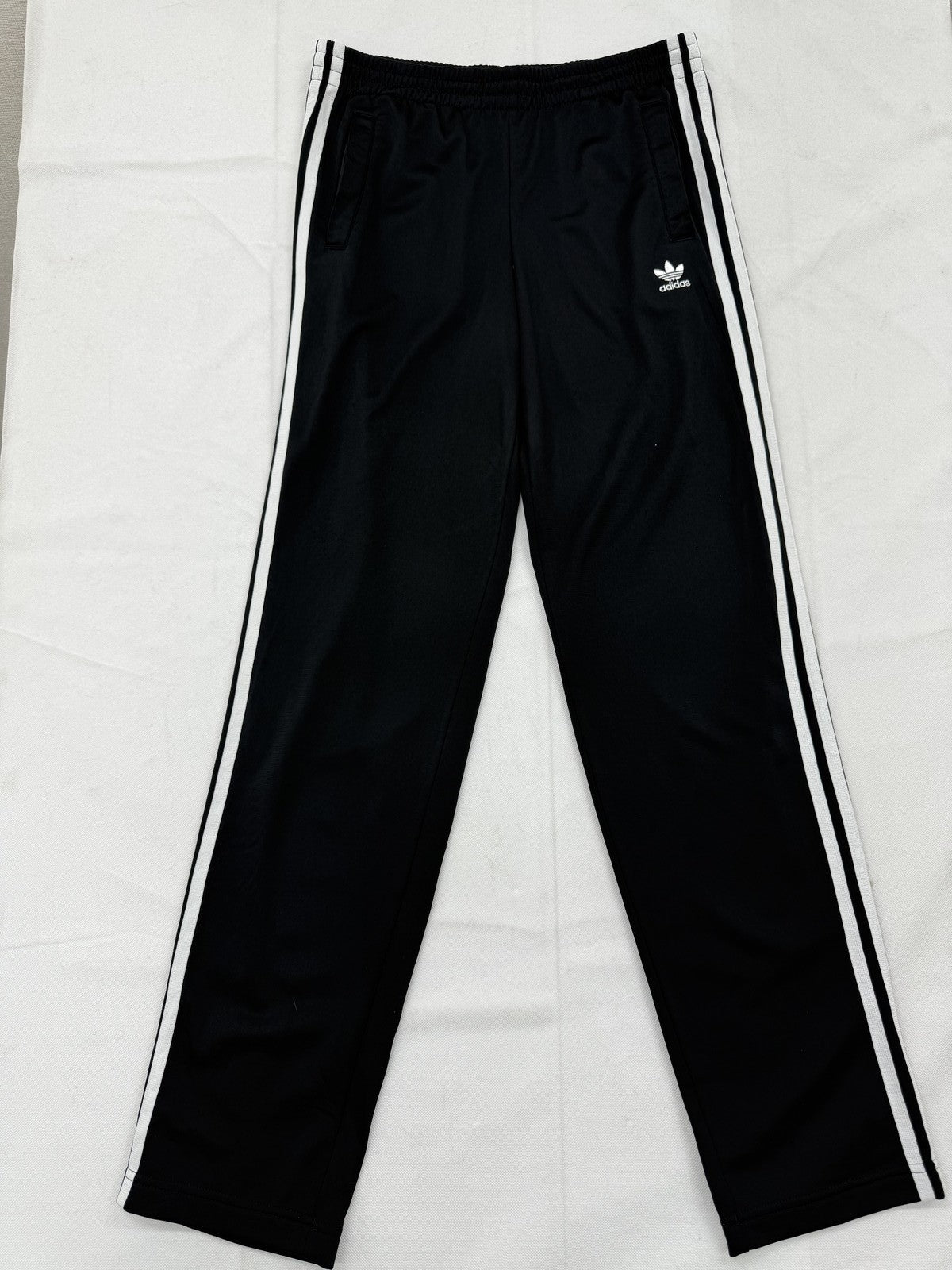Adidas Men's Black 3-Stripes Track Pants XL Tapered Regular