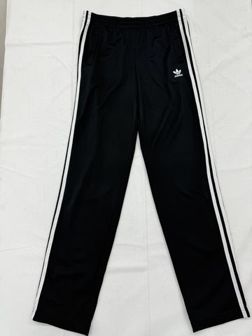 Adidas Men's Black 3-Stripes Track Pants XL Tapered Regular