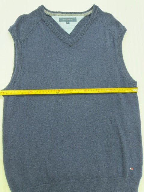 Tommy Hilfiger Men's Navy V-Neck Sweater Vest Size M