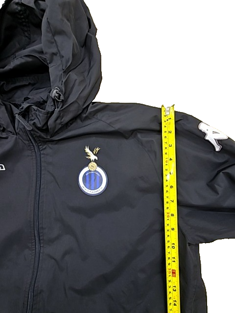 Kappa Inter Milan Hooded Sport Jacket Men's XX Large Black Zip