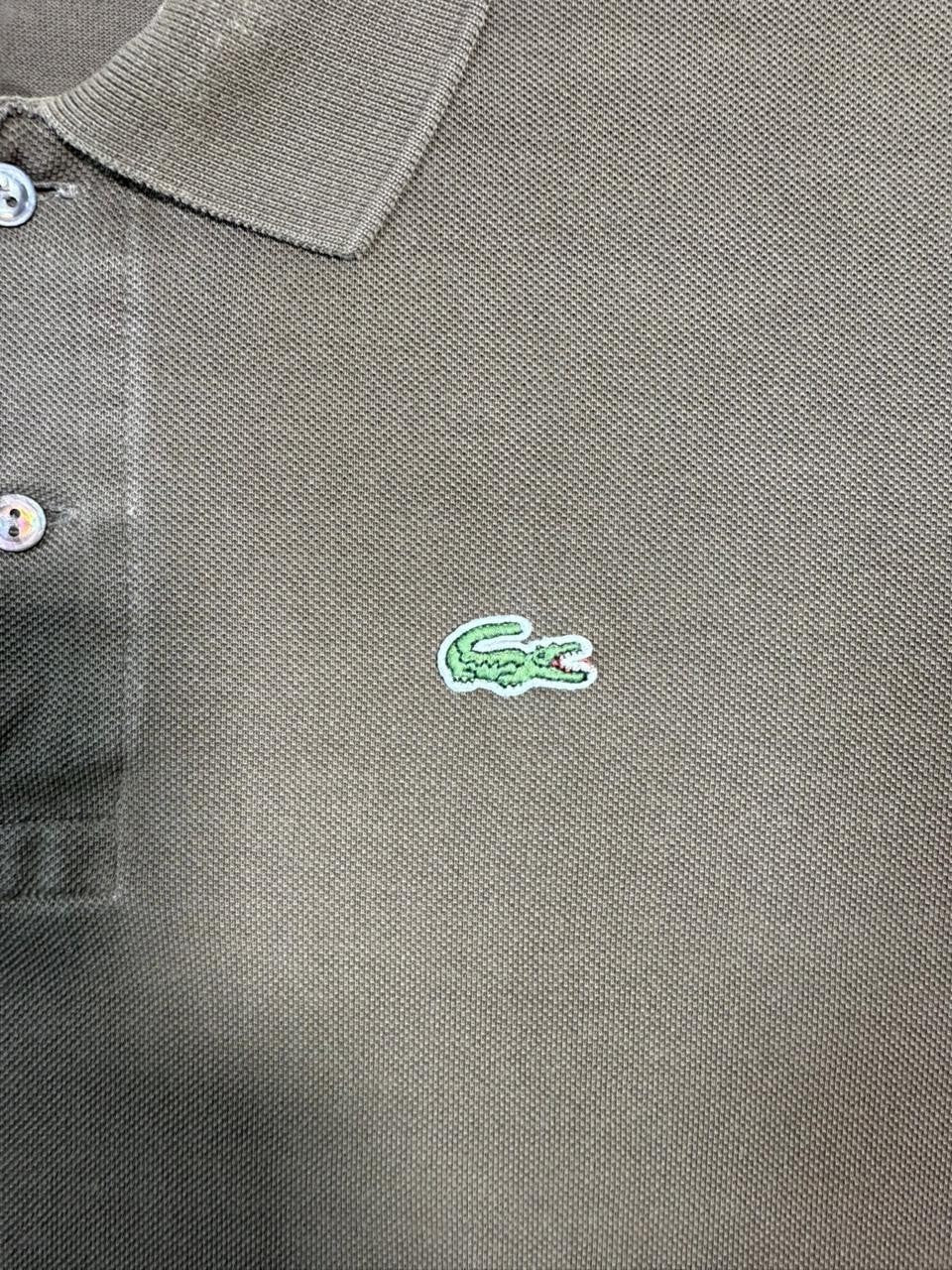 Men's Lacoste Polo Shirt In A Brown - Size M