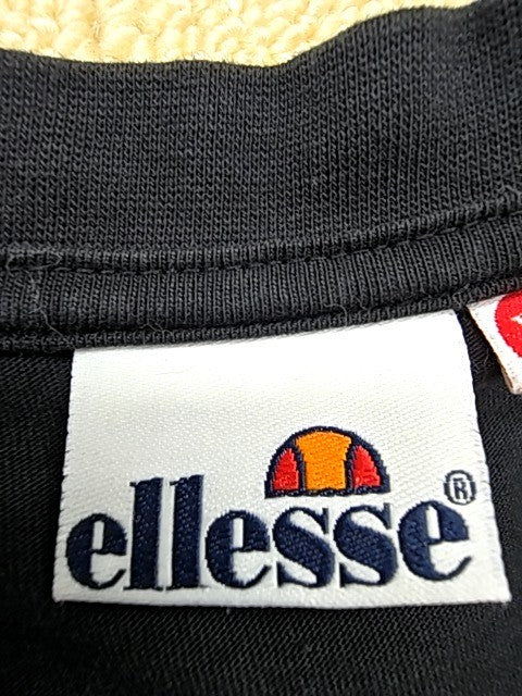 Ellesse Men's XL Black Cotton Crew Neck Short Sleeve T-Shirt