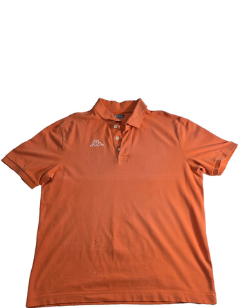 Kappa Men’s XL Orange Polo Shirt Short Sleeve Casual Sportswear
