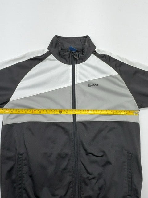 Reebok Boys Black Windbreaker Jacket Size 16A Full Zip Lightweight