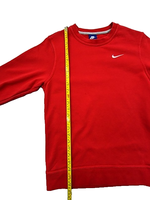 Nike Men's Red Crew Neck Fleece Sweatshirt Size S Club
