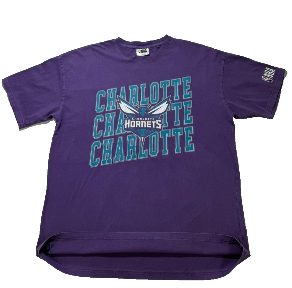 Nba Men's Hornets T-Shirt Purple - Size L