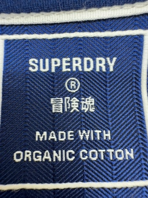 Superdry Organic Cotton Men's Gray XL Short Sleeve Crew Neck T-Shirt