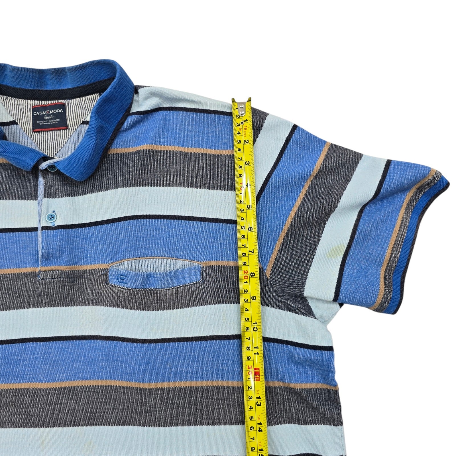 CASAMODA Boys Blue Polo Shirt size XL product image 6