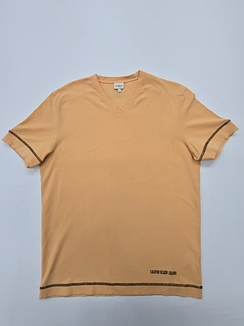 Calvin Klein Jeans Men Beige T-Shirt size XL product image 1